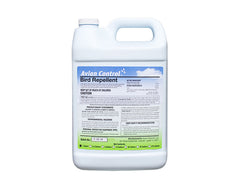 A white gallon-sized container of Avian Control Bird Repellent with product information and branding on the label.